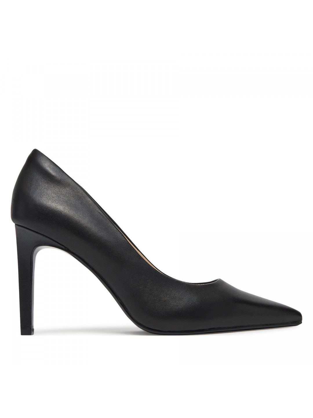 Lodičky Calvin Klein Pump 90 Pointy Hw Bar Lth HW0HW02527 Černá